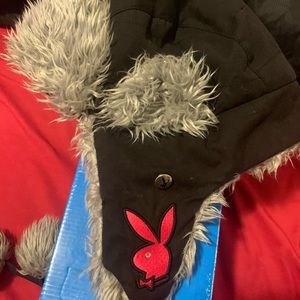 Play boy bunny Snow hat very nice and warm EUC